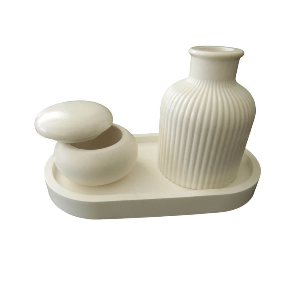 Mini Dekoratif  Şık Vazo  Set 3 lü olarak