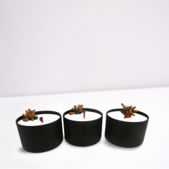 3 lü  Set  Teneke  Mum ( Lavanta Kokulu)