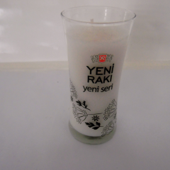 Özel Rakı Bardağı İçinde Jel mum