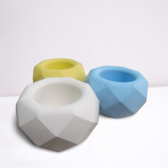 3 Lü mini Kristal Desenli saksı