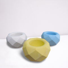 3 Lü mini Kristal Desenli saksı