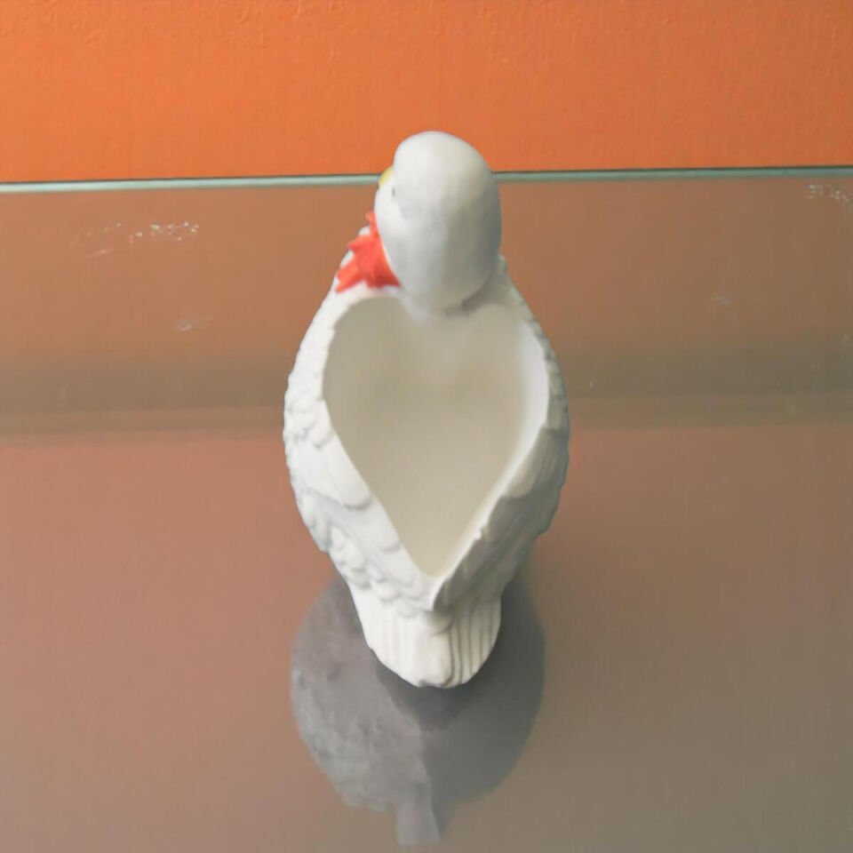 El Yapımı Taş Tozu Ördek Mumluk