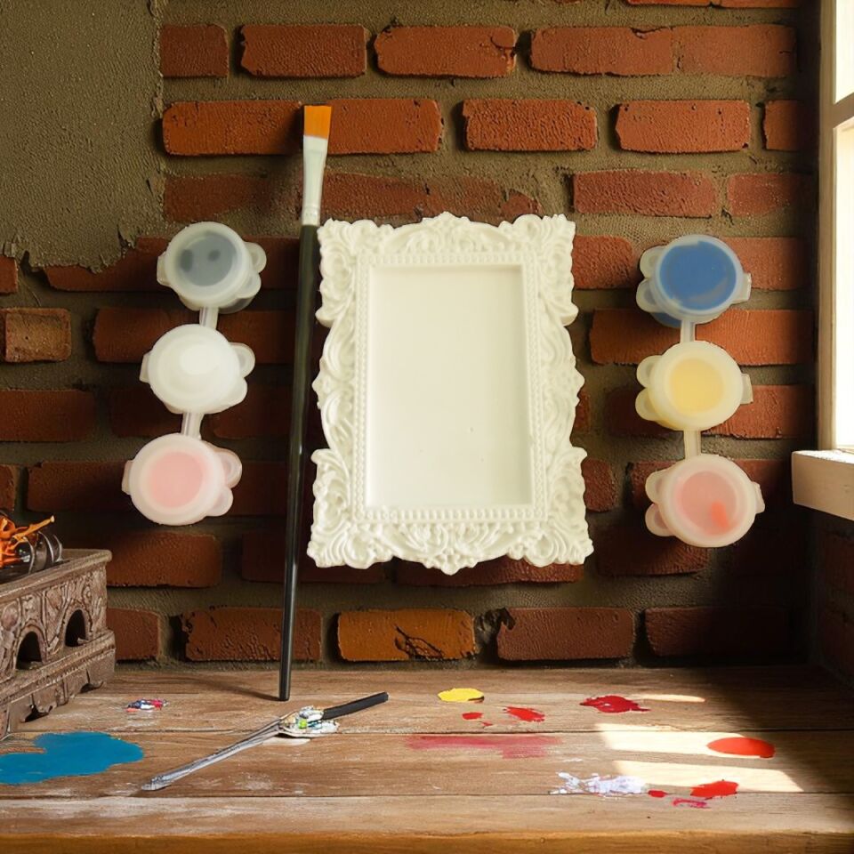 Çerçeve Magnet Buzdolabı Süsü Kendin boya Set