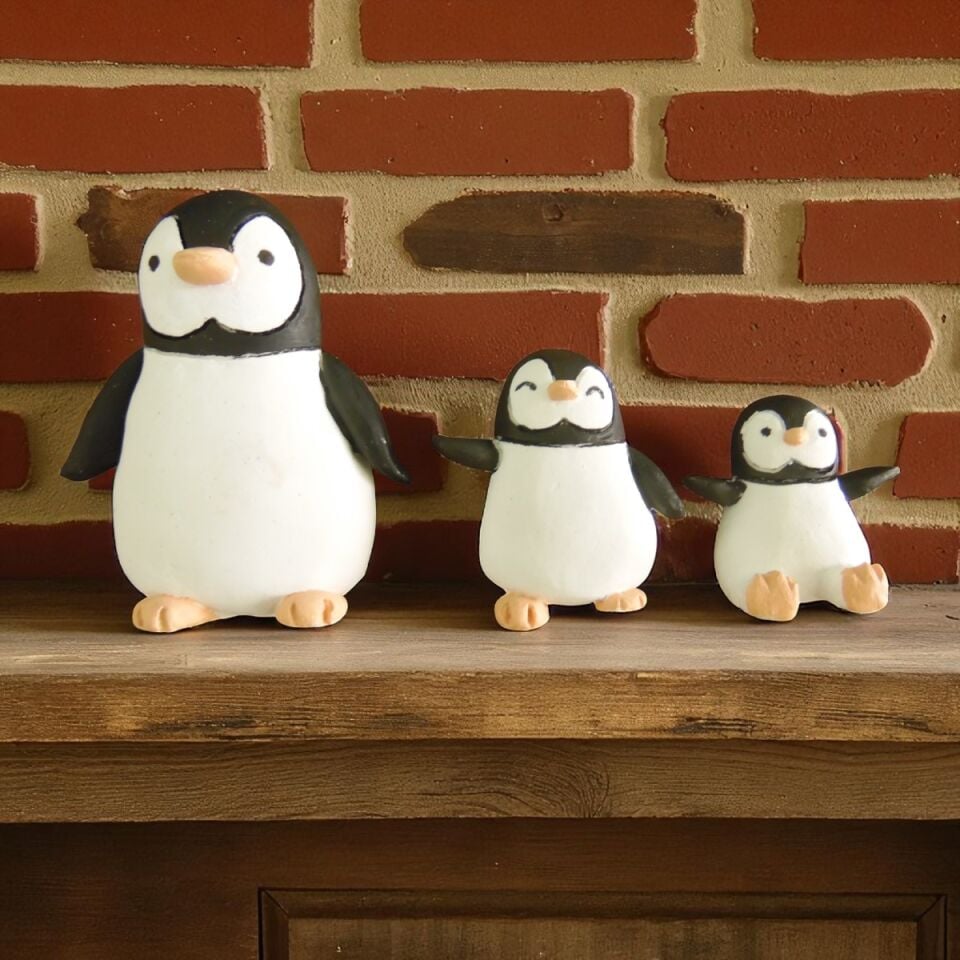 Penguen Ailesi Boyama seti